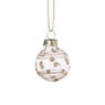 Kerstbal stip/streep - goudkleurig